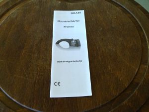 Graef Pronto Messerschärfer Bedienungsanleitung