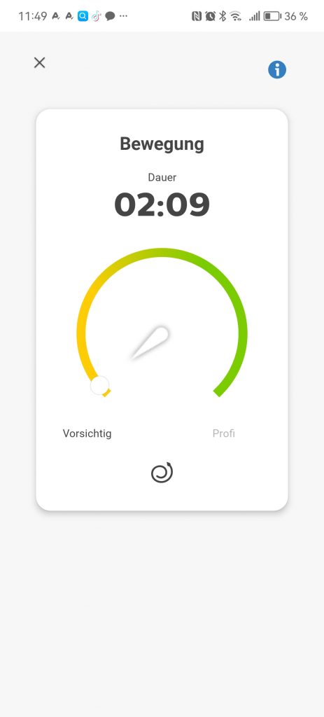GroomTribe-App des Philips Series 7000 Rasierers mit beendeter geführter Rasur