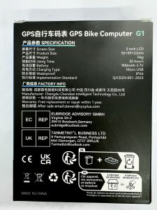 CYCPLUS G1 Fahrradcomputer technische Daten