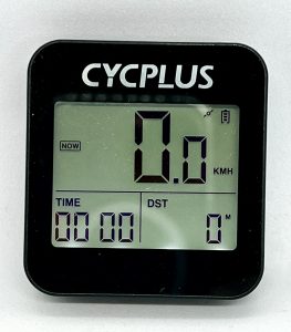 CYCPLUS G1 Fahrradcomputer angeschaltet