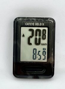 Cateye Velo 9 Fahrradcomputer mit Sicherheitsfolie