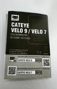 Cateye Velo 9 Fahrradcomputer Bedienungsanleitung