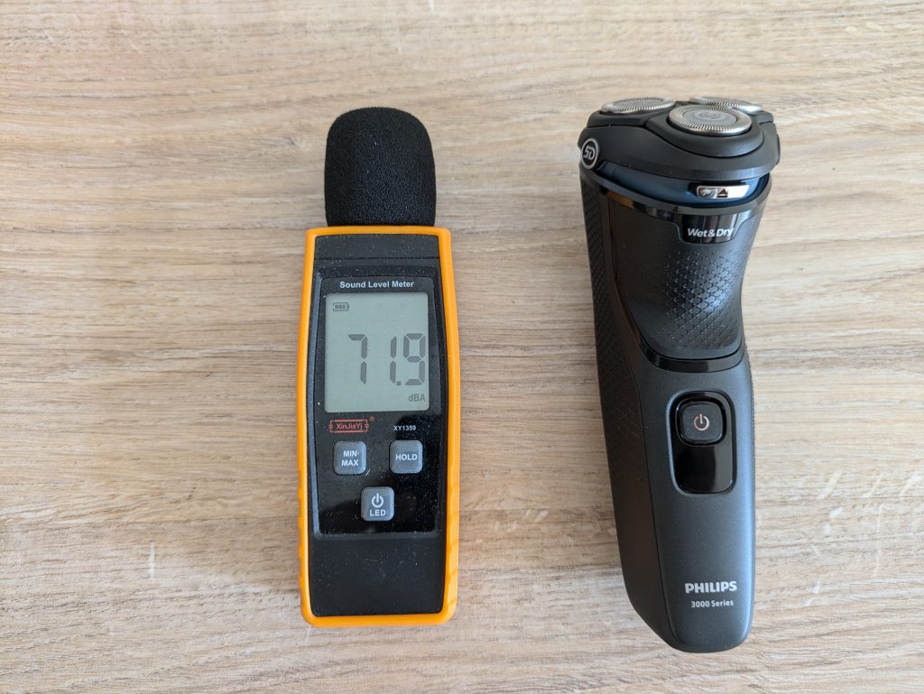 Lautstärke des Philips Shaver Series 3000 Modell S314500 Rasierers