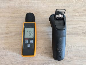 Lautstärke des Trimmers des Philips Shaver Series 3000 Modell S314500 Rasierers