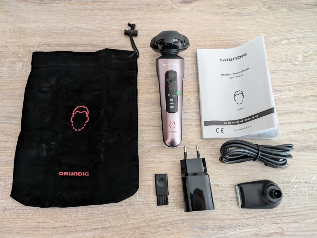 Lieferumfang des Grundig ProClub MS 8130 Rasierers