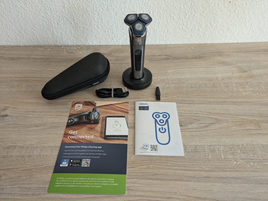 Lieferumfang des Philips Shaver Series 7000 Modell S788735 Rasierers