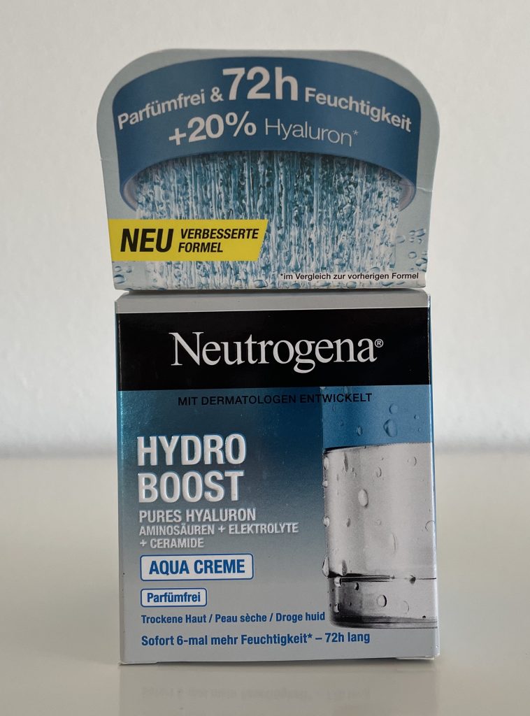 Neutrogena Hydro Boost Gesichtscreme in der Verpackung von vorne