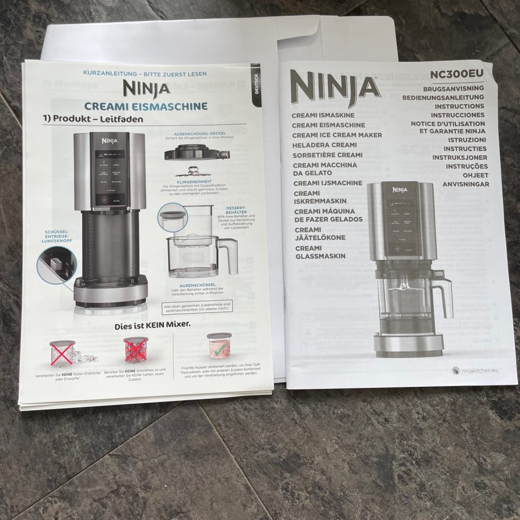 Ninja CREAMi NC300EU Eismaschine Anleitung