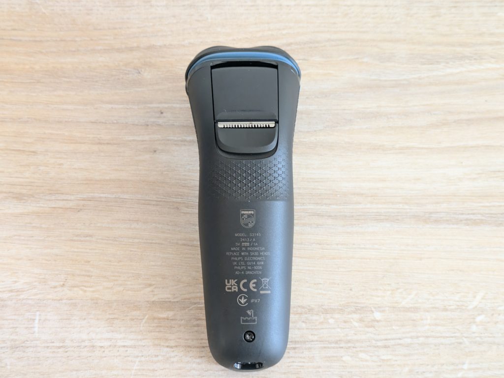 Philips Shaver Series 3000 Modell S314500 Rasierer von hinten