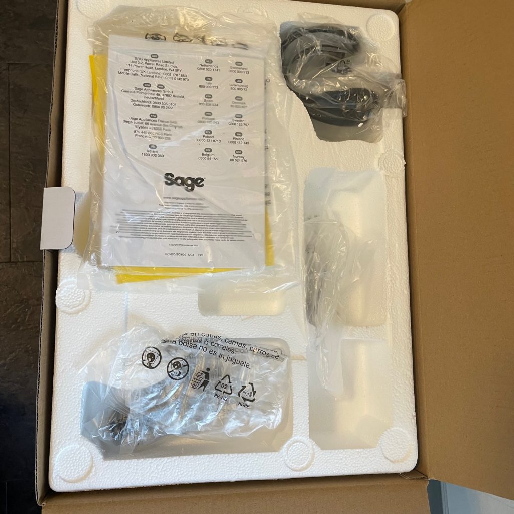 Sage The Smart Scoop Eismaschine Inhalt
