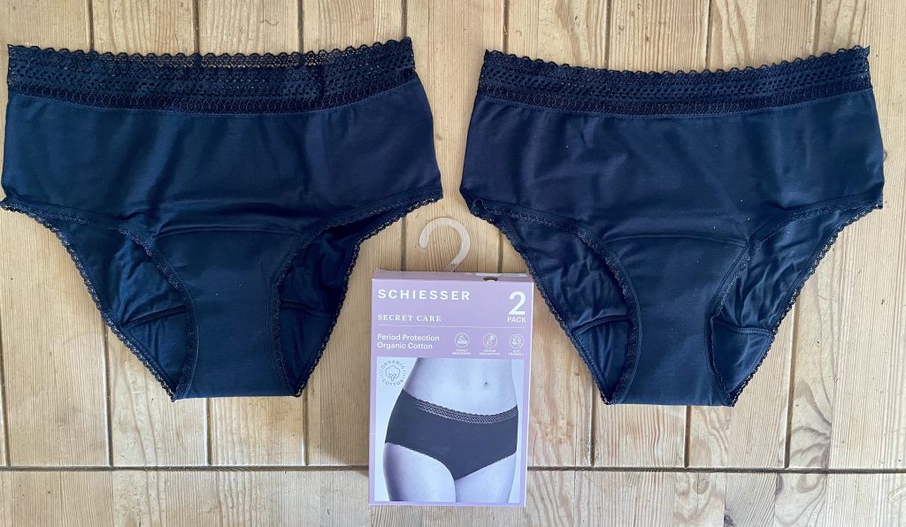 Schiesser Secret Care Periodenunterwäsche ausgepacktes Set mit Verpackung