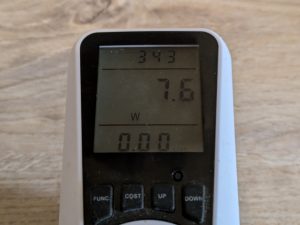 Stromverbrauch des Panasonic ES-LV67A803 Rasierers beim Laden