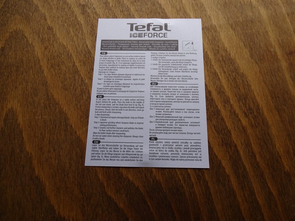 Tefal IceForce Messerschärfer Bedienungsanleitung