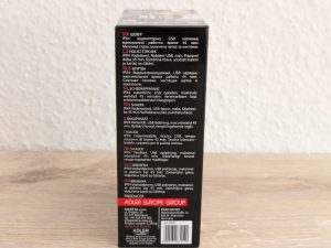 Verpackung des ADLER AD 2923 Rasierers von der rechten Seite