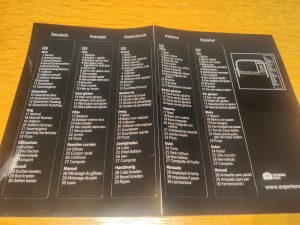 Panasonic SD-R2530K Brotbackautomat Stickerheft