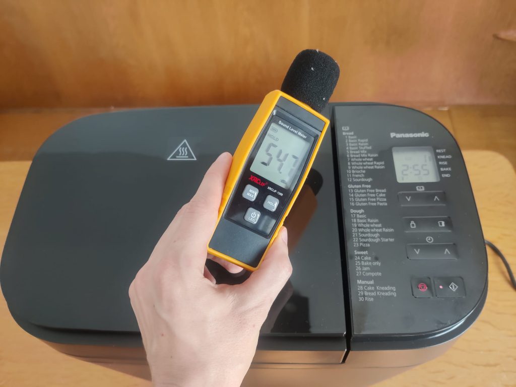 Panasonic SD-R2530K Brotbackautomat Lautstärke Messung