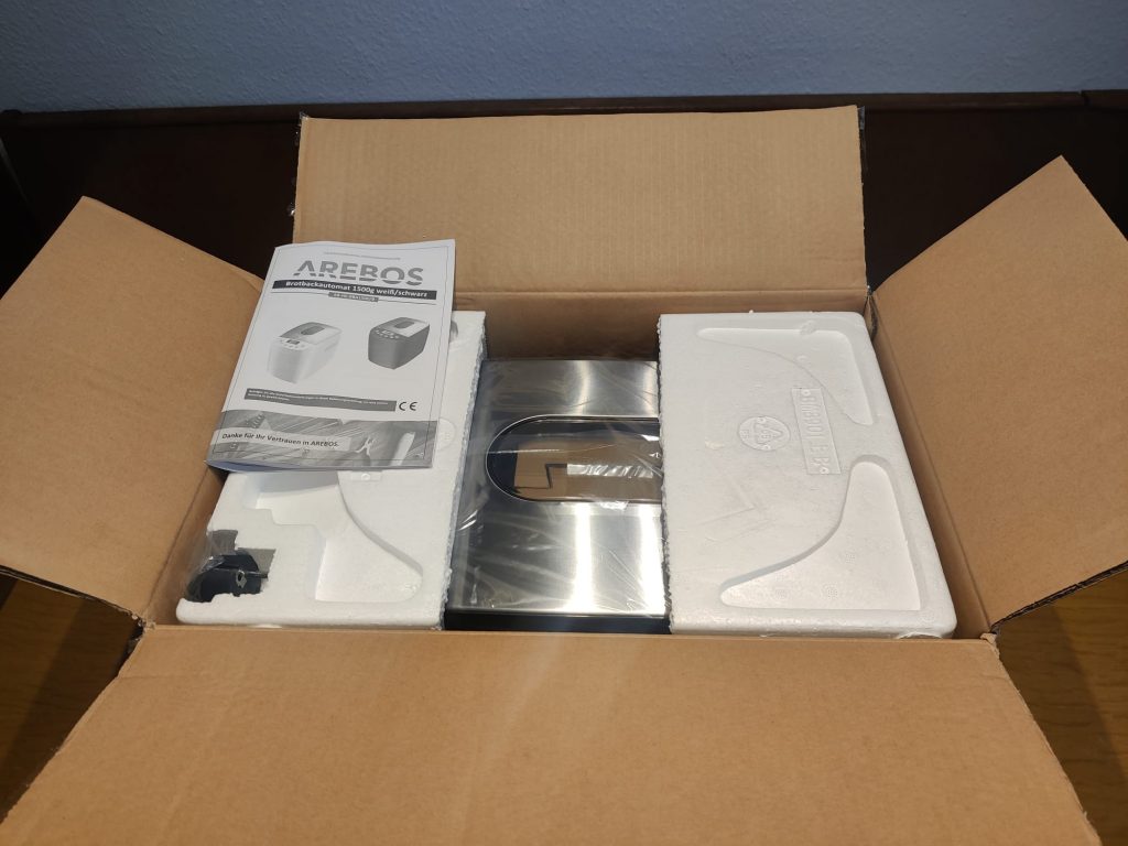 Arebos 4260627427741 Brotbackautomat Innenverpackung
