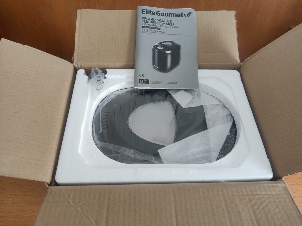 Elite Gourmet EBM8103B Brotbackautomat Innenverpackung