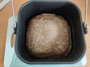 Elite Gourmet EBM8103B Brotbackautomat fertiges Brot in Backform