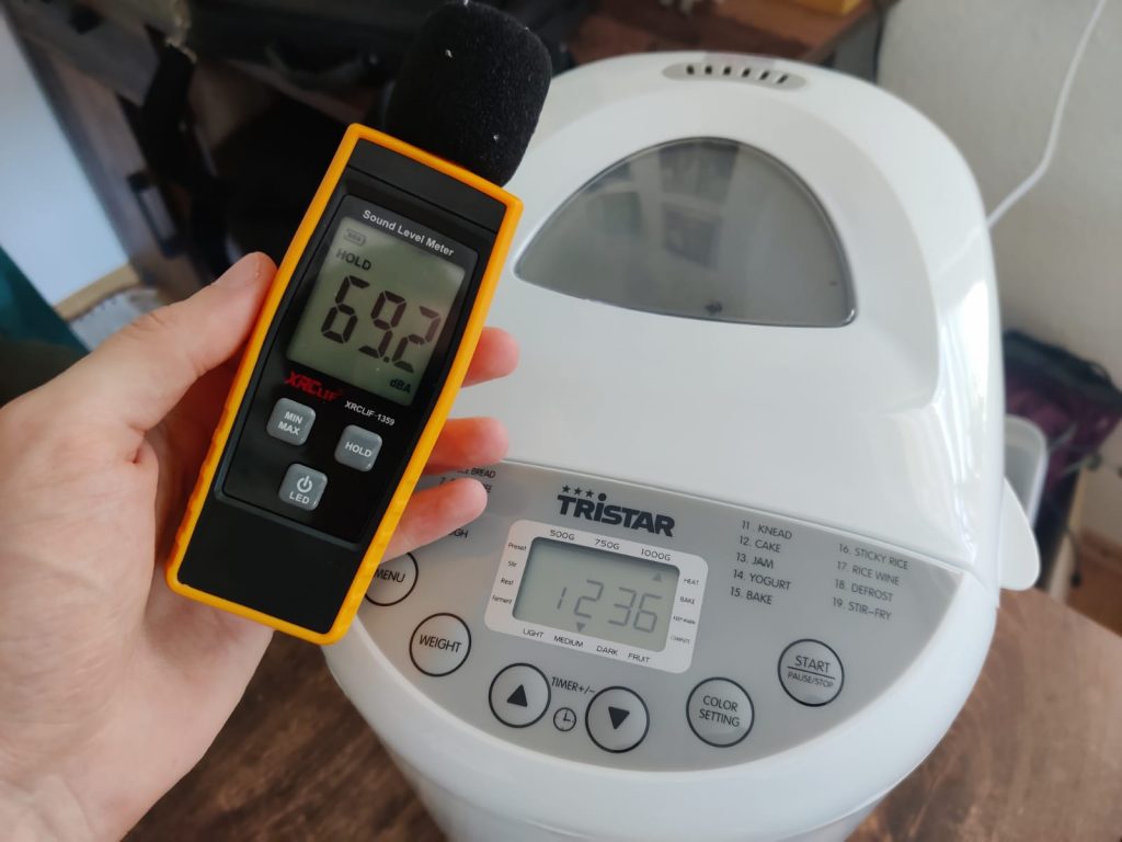 Tristar BM-4586 Brotbackautomat Lautstärke Messung