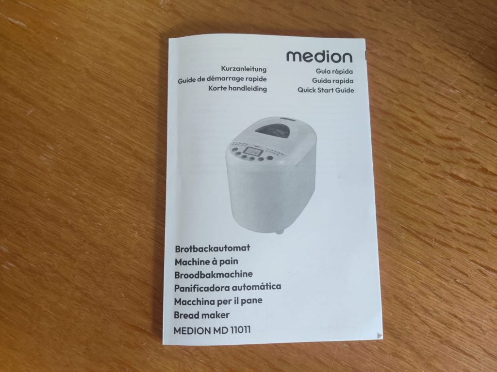 Medion MD 11011 Brotbackautomat Anleitung