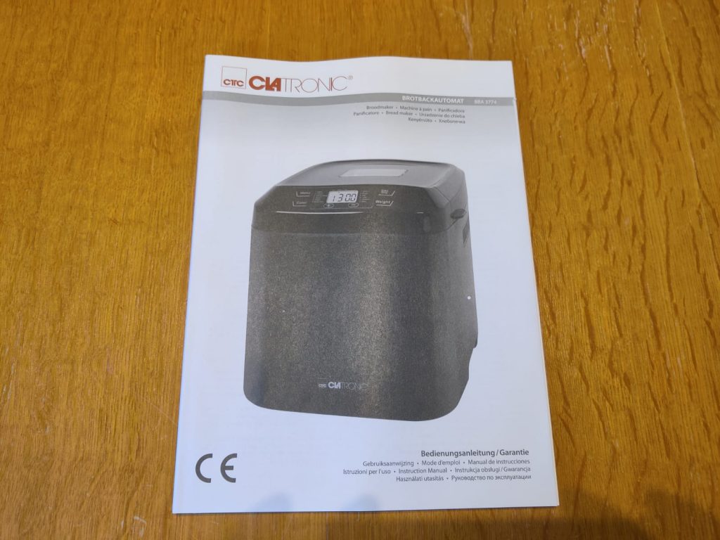 Clatronic BBA 3774 Brotbackautomat Anleitung
