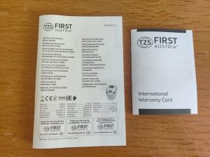TZS First Austria FA-5152-3 Brotbackautomat Anleitung und Garantiekarte