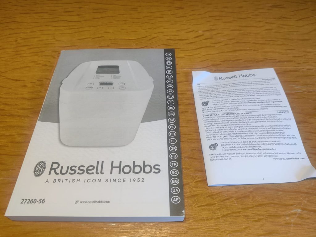 Russell Hobbs 27260-56 Brotbackautomat Anleitung