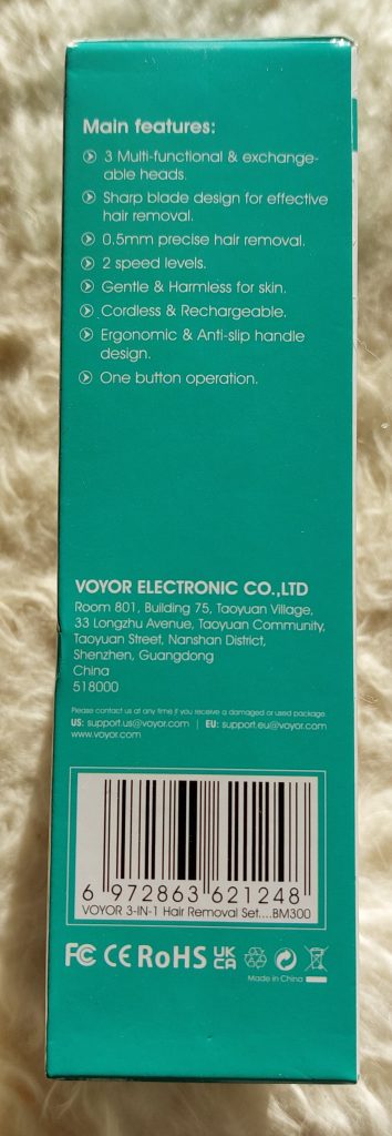 VOYOR BM300 Epilierer Seitenansicht