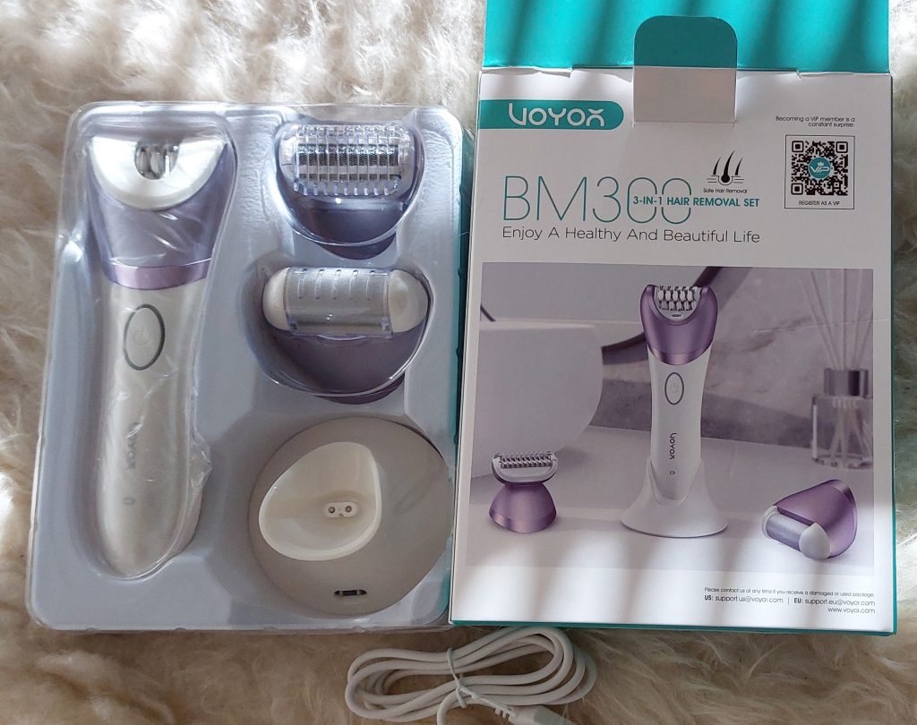 VOYOR BM300 Epilierer ausgepackt mit Folienverpackung Epilierer