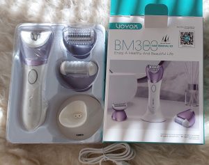VOYOR BM300 Epilierer ausgepackt mit Folienverpackung Epilierer
