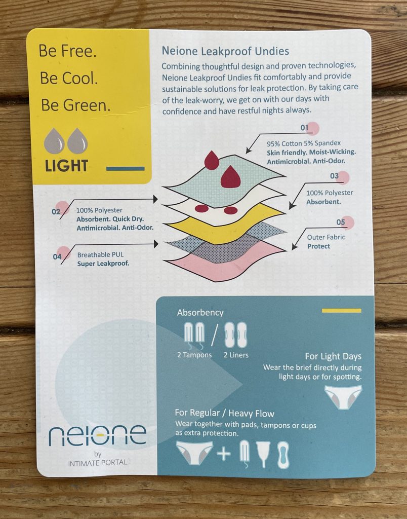 neonie by Intimate Portal Hipster-Panty Periodenunterwäsche Flyer von vorne