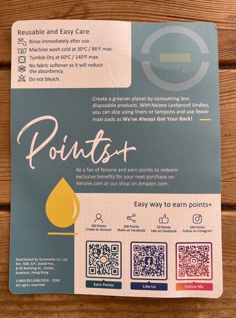 neonie by Intimate Portal Hipster-Panty Periodenunterwäsche Flyer von hinten