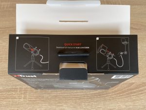 Trust GXT 232 Mantis Mikrofon Detail Verpackung Anleitung