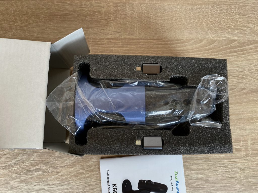 ZealSound K66 Mikrofon in der Verpackung