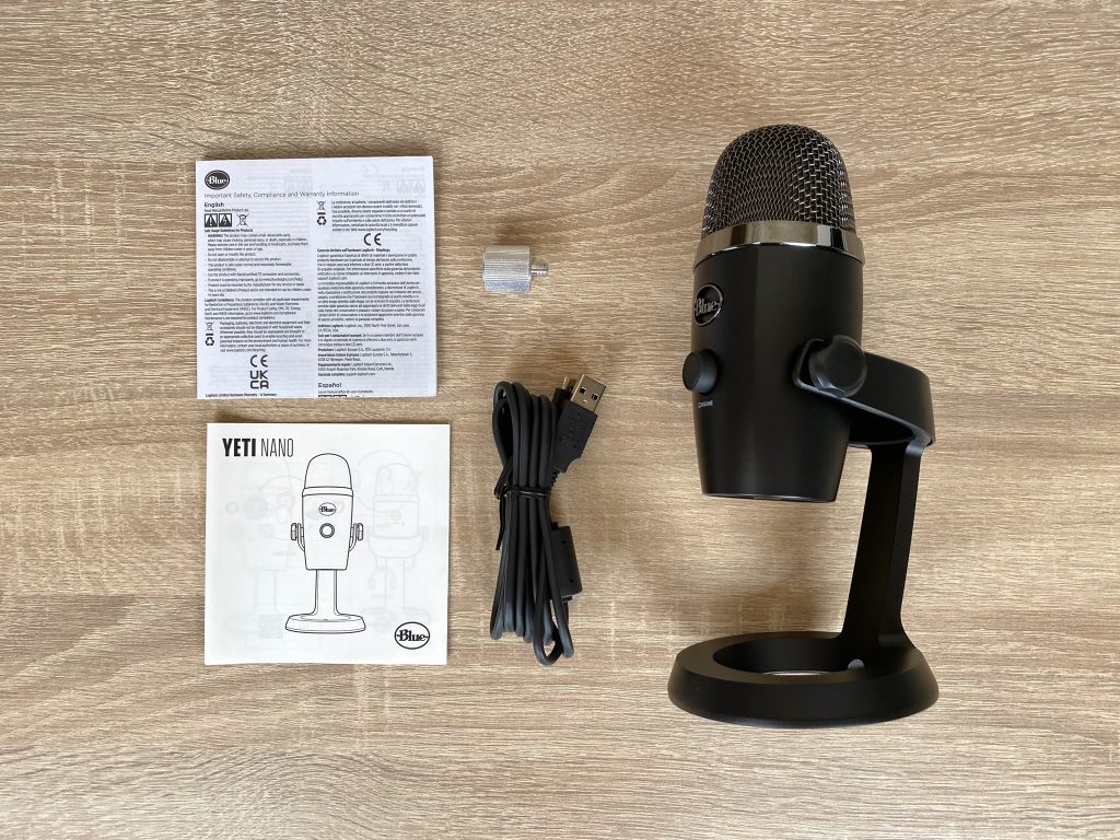 Logitech G Blue Yeti Nano Mikrofon ausgepackt