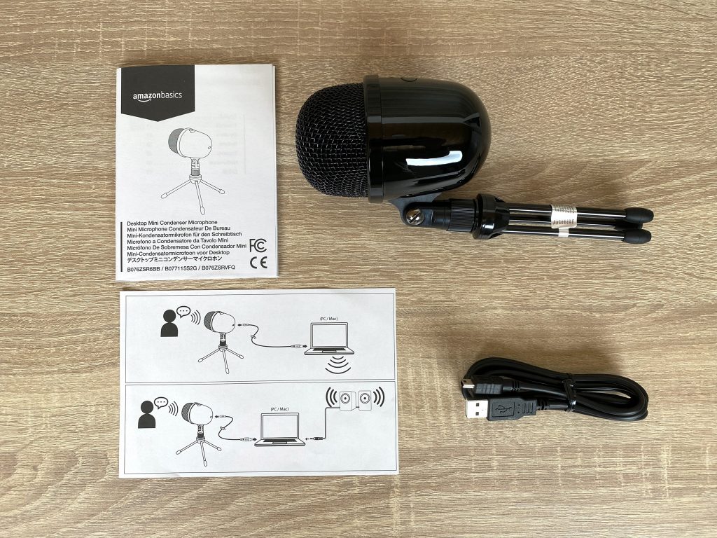 Amazon Basics LJ-DCM-001 Mikrofon ausgepackt