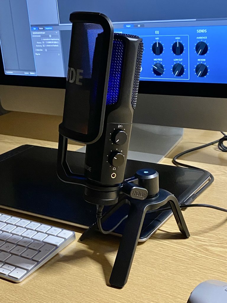 RØDE NT-USB+ Mikrofon im Einsatz