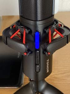 Tonor Orca 001 Mikrofon auf eine niedrige Lautstärke gestellt