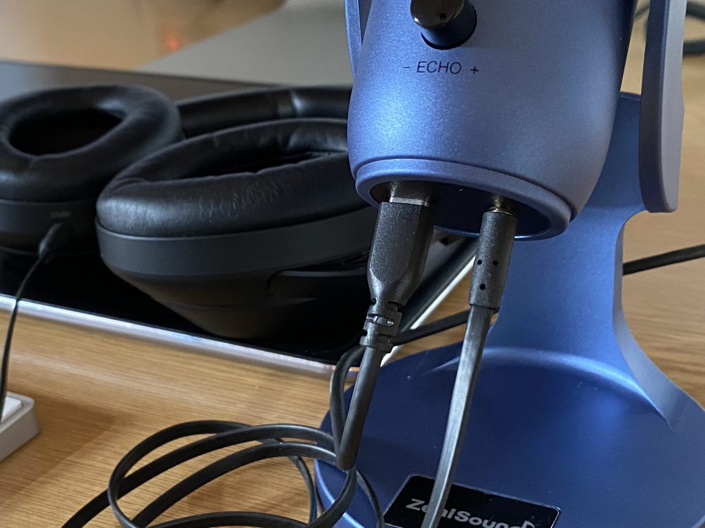 ZealSound K66 Mikrofon angeschlossene Kopfhörer