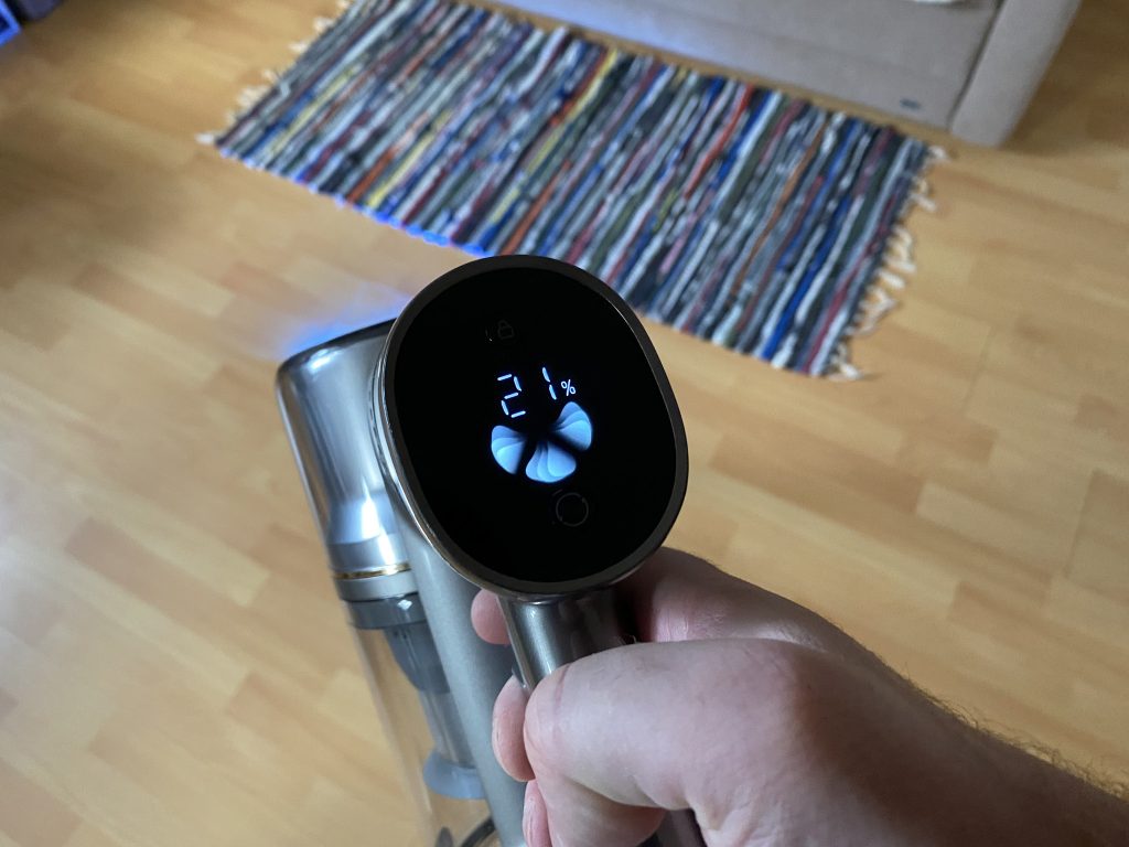 Dreame R20 Akku-Staubsauger im Boost Modus