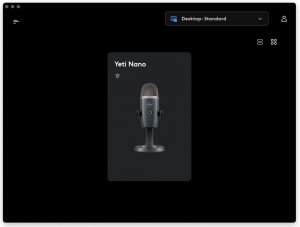Logitech G Blue Yeti Nano Mikrofon G Hub Software Startseite