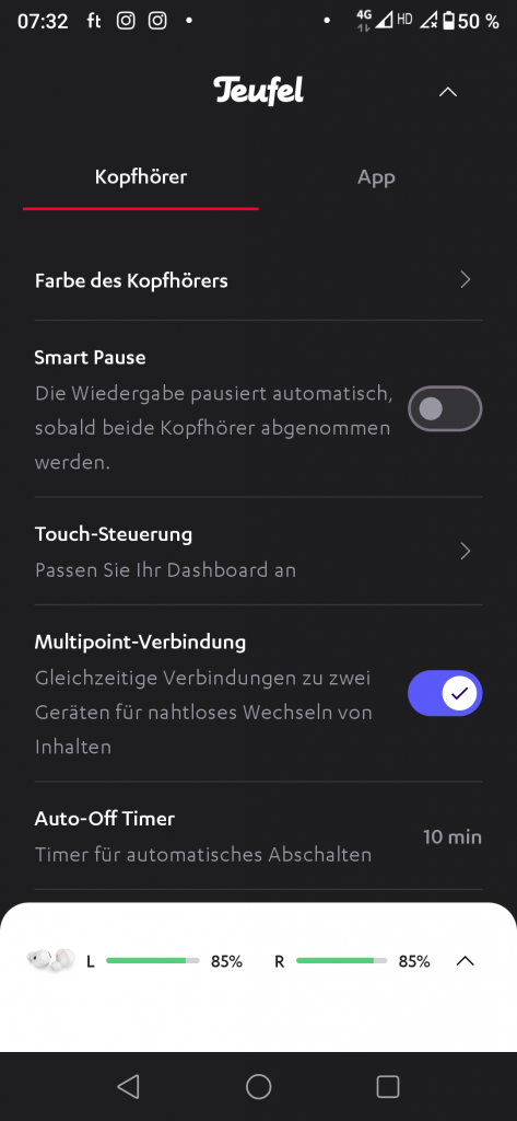 Teufel Real Blue TWS 3 Screenshot