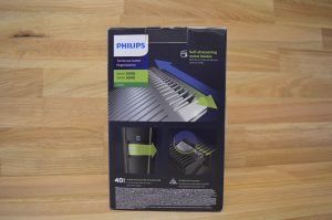Philips BT5502-15 Bartschneider Verpackung Rückansicht