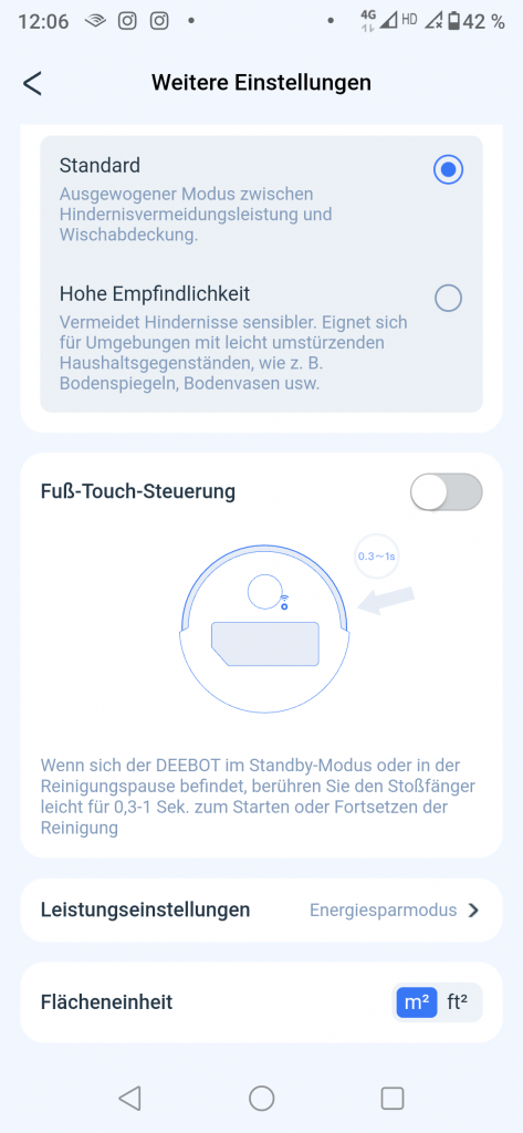 Ecovacs Deebot T30S Combo Complete Saug-Wisch-Roboter Screenshot
