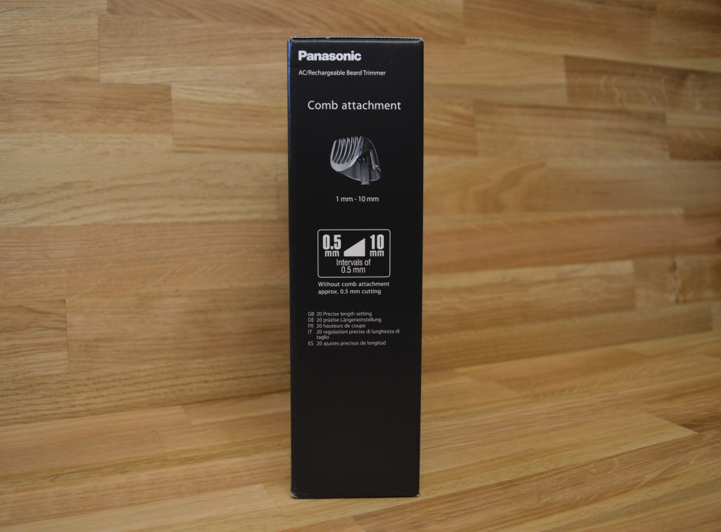 Panasonic ER-SB40 Bartschneider Verpackung Seitenansicht Links
