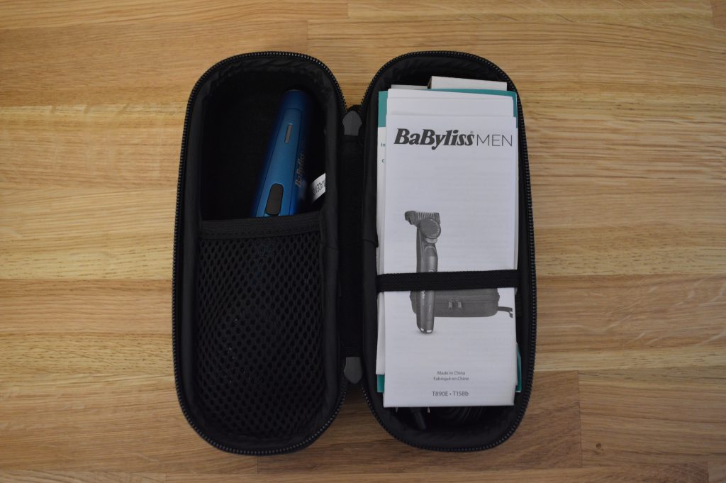 BaByliss T890E Bartschneider Verpackung Reisehardcase geöffnet
