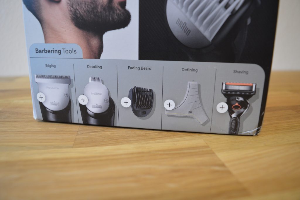 Braun BT9420 Bartschneider Verpackung Detailansicht Zubehör