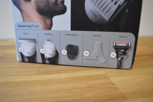 Braun BT9420 Bartschneider Verpackung Detailansicht Zubehör