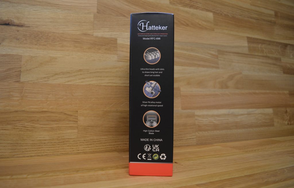 Hatteker RFC-696 Bartschneider Verpackung Seitenansicht Rechts